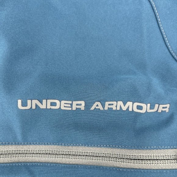 Under Armour Boardshorts Men's 36 Blue‎ Swim Zipper Pocket Logo - Picture 6 of 13